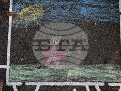 Вършец - деца - рисунка на асфалт