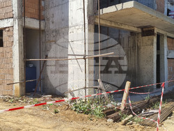 Велико Търново - подпорна стена - срутване