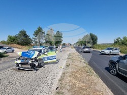 Плевен - катастрофа - полицейски автомобил