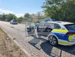 Плевен - катастрофа - полицейски автомобил