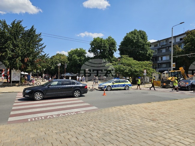Колоездач пострада при инцидент в центъра на Русе