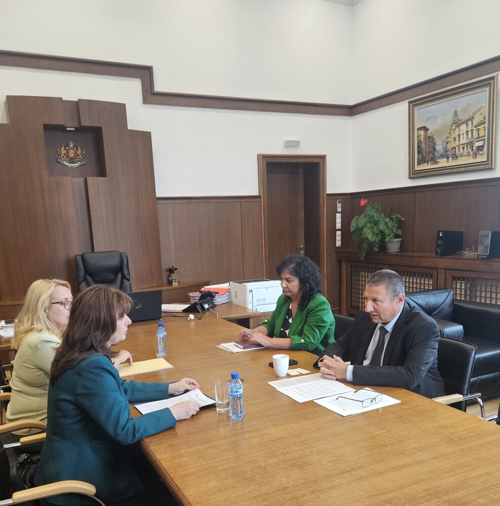 Прокуратура на Република България: И.ф. главен прокурор Борислав Сарафов проведе работна среща с омбудсмана Велислава Делчева