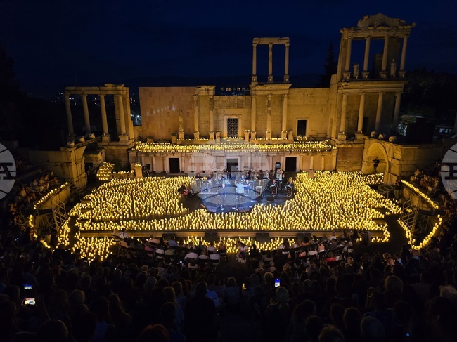 Jazz by Candlelight: Bobby Valchev and Big Band Plovdiv Dazzle in Roman Theatre