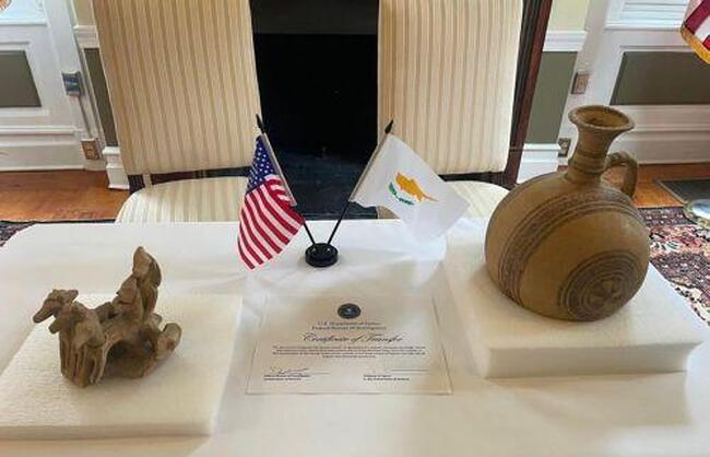 КНА: Две кипърски антики бяха доброволно предадени и ще бъдат върнати от САЩ