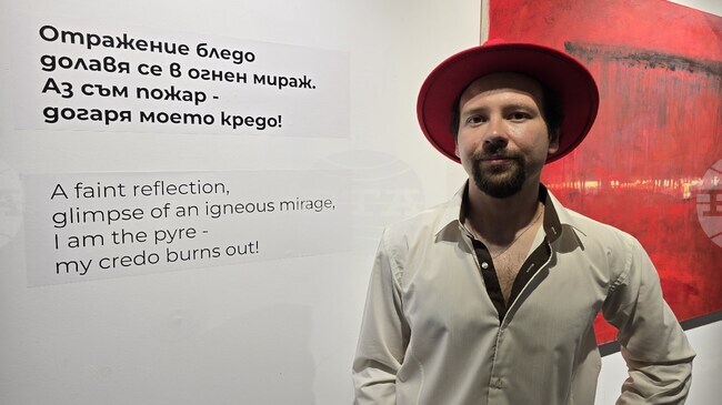 Поетът Ангел Стойчев пред БТА: Изложбата „Впечатления и отражения“ е визуален алманах на моите произведения