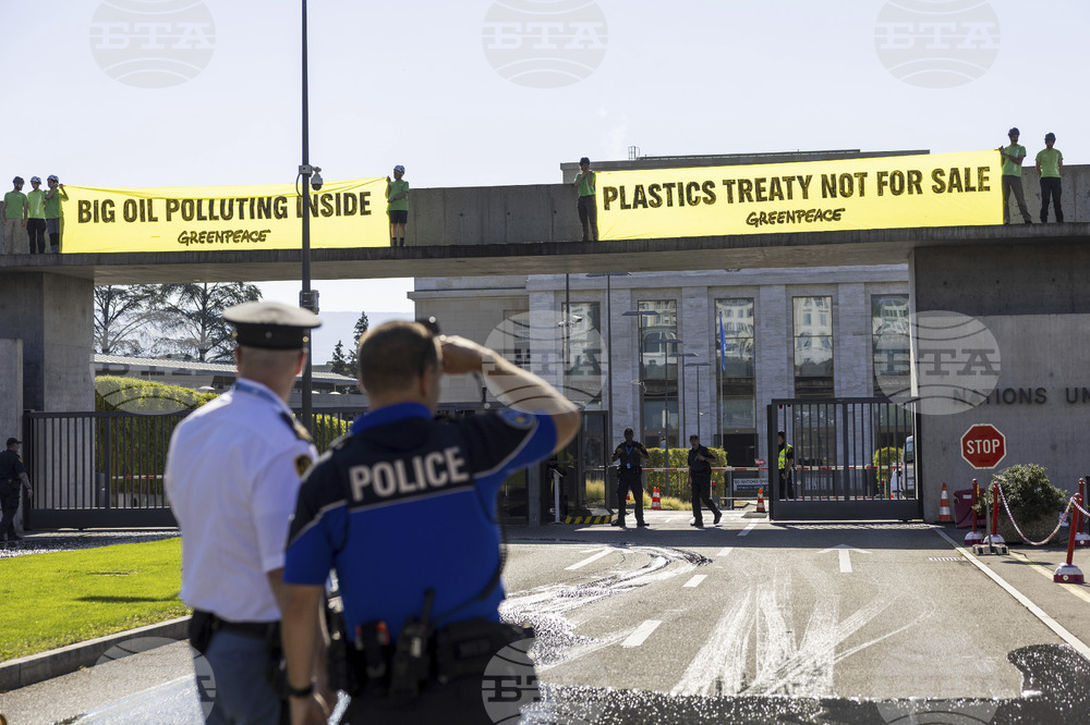 Switzerland Plastics Treaty Protest