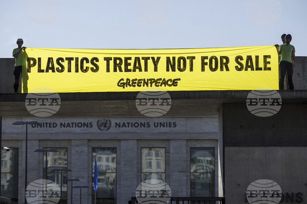 Switzerland Plastics Treaty Protest