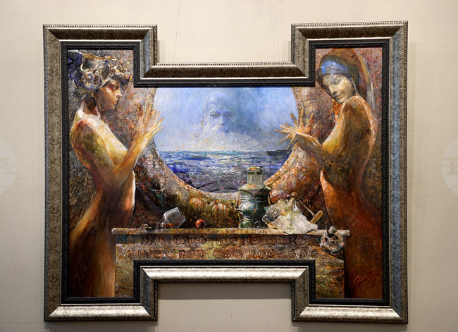 „Легенди за любовта“ разказва Васил Петров в изложбата си във варненската галерия „Арт Маркони“