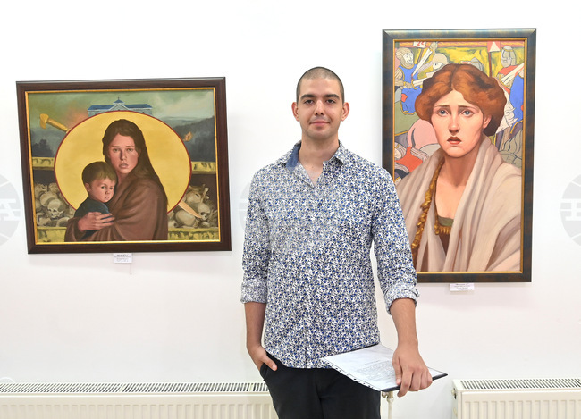 Изложба на младия художник Пламен Овчаров бе представена в Монтана