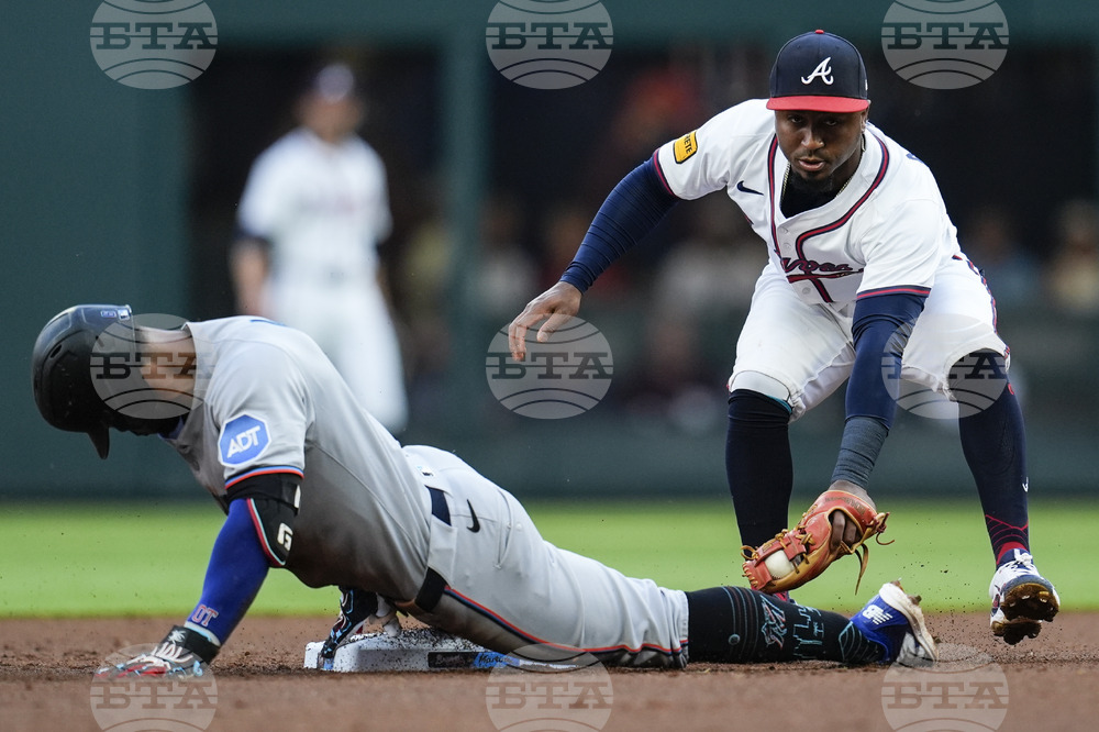 Marlins Braves Baseball