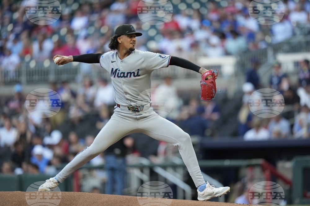 Marlins Braves Baseball