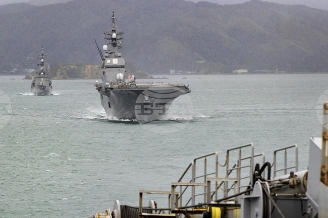 Японски военни кораби са на посещение в столицата на Нова Зеландия за първи път от близо 30 години