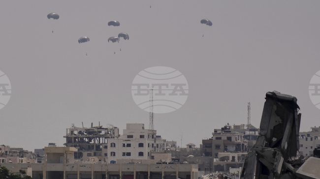 Германската армия е пуснала 192 тона хуманитарна помощ в Газа