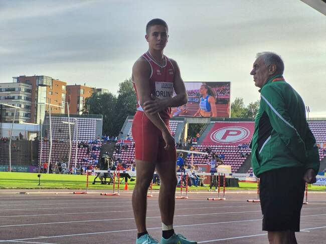 Стилиян Орлинов завърши 12-и на финала в скока на дължина на Европейското първенство по лека атлетика до 20 години в Тампере