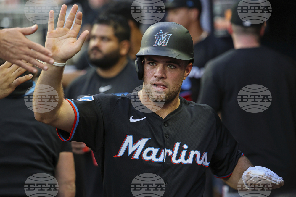Marlins Braves Baseball