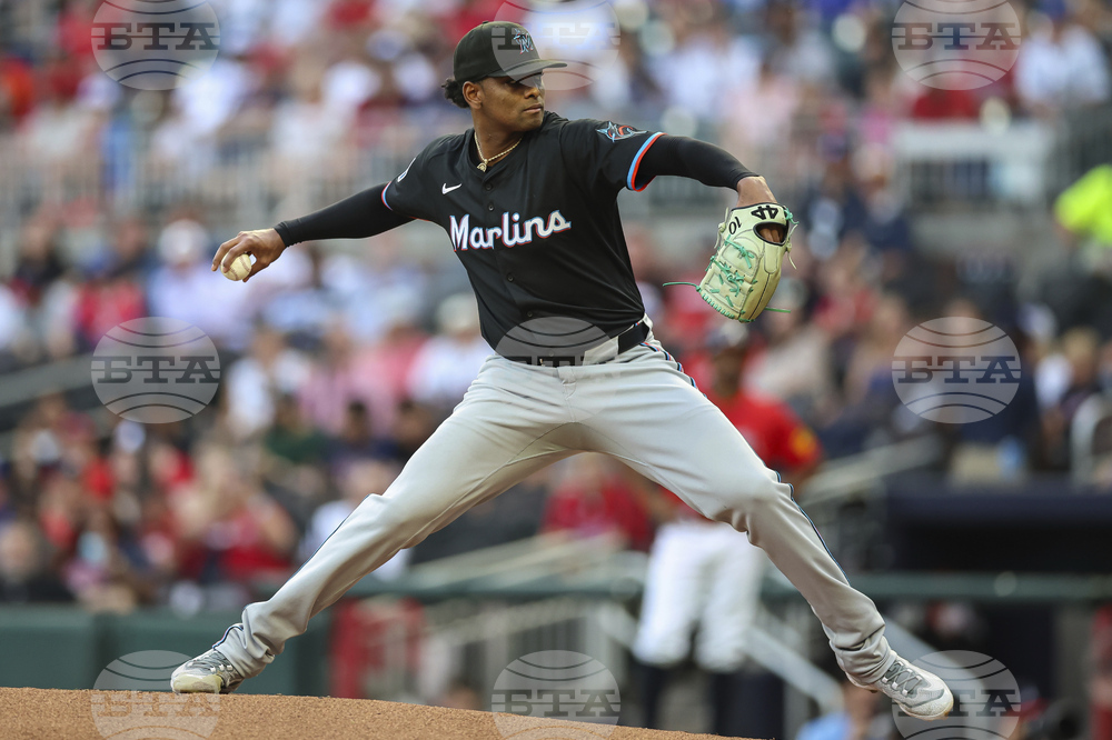 Marlins Braves Baseball