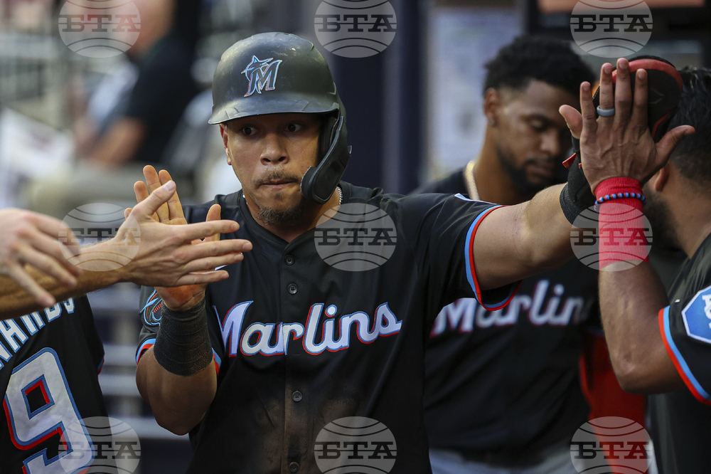 Marlins Braves Baseball