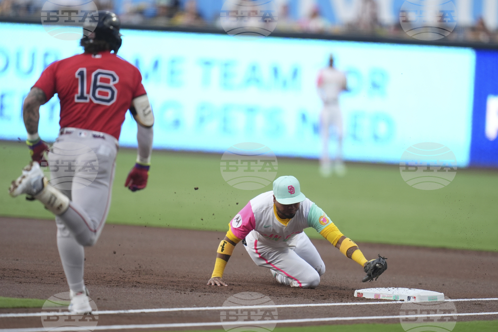 Red Sox Padres Baseball