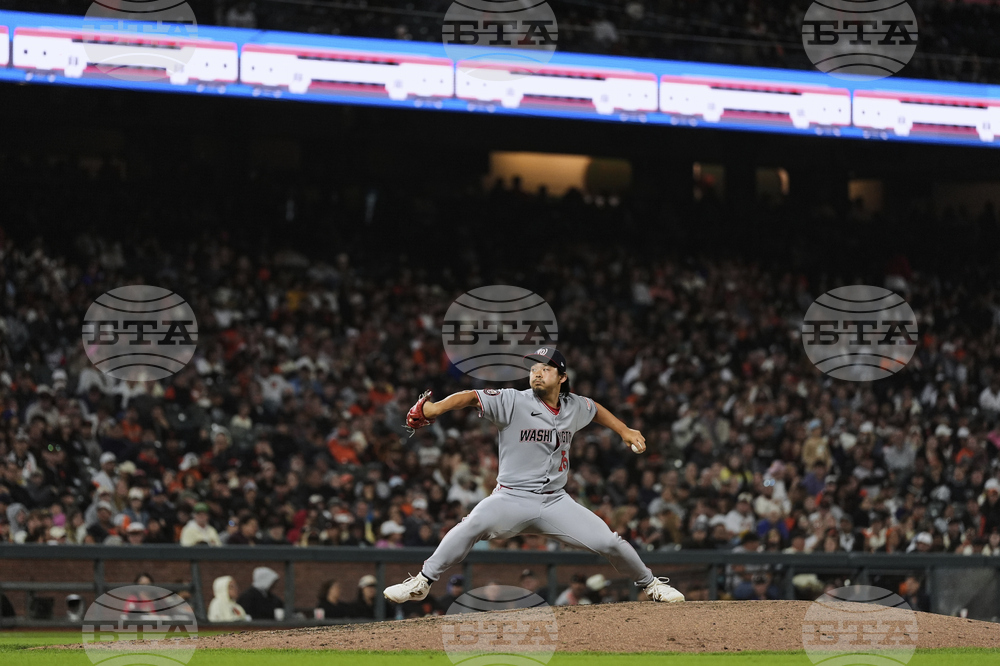 Nationals Giants Baseball