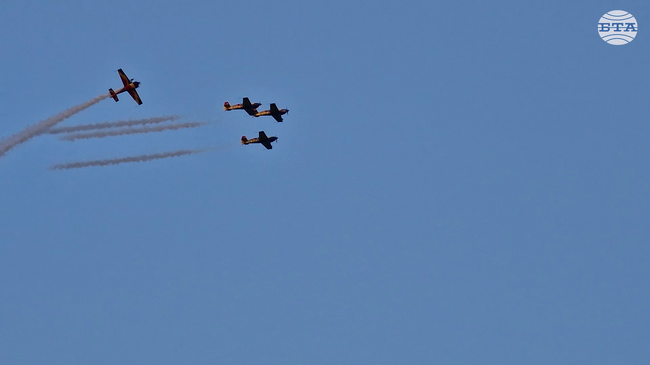  Авиошоу на "Ястребите на Румъния" се състоя в небето над пристанище Бургас 