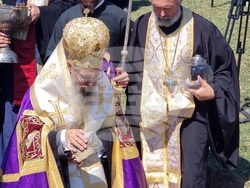 Село Кирково - църква - първа копка