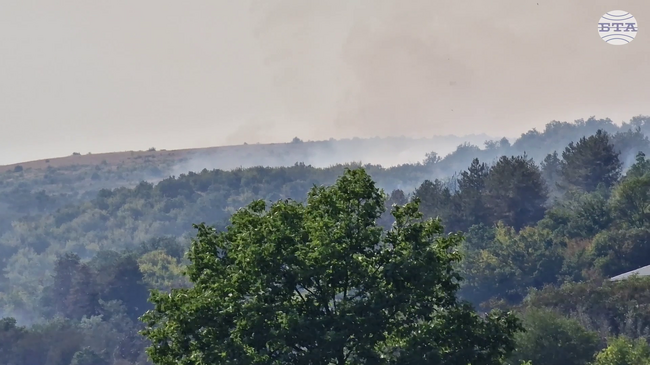 Обявено е бедствено положение в пет населени места в община Сунгурларе заради пожар в района