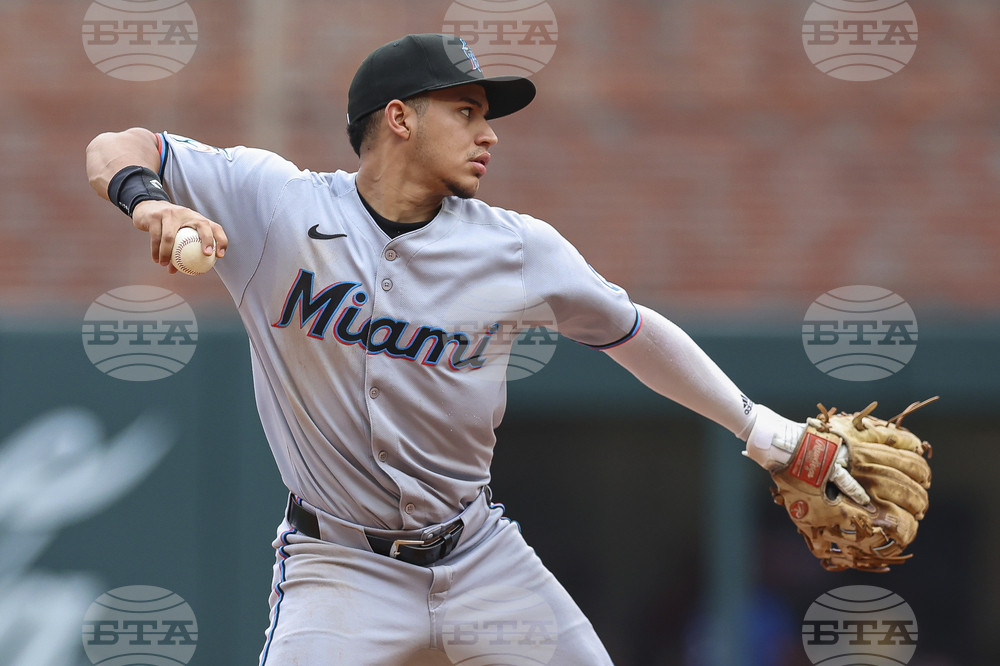 Marlins Braves Baseball
