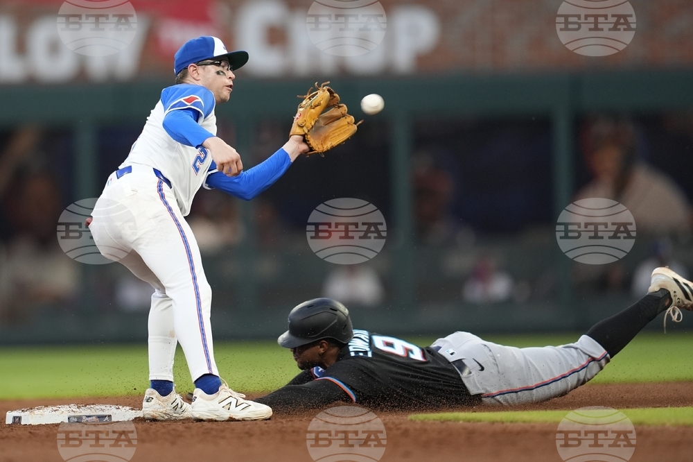 Marlins Braves Baseball
