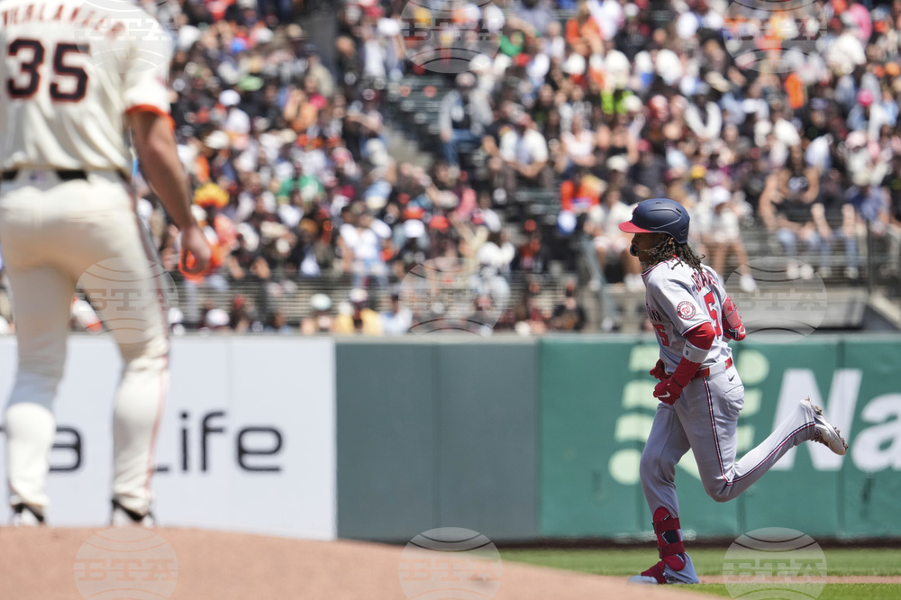 Nationals Giants Baseball