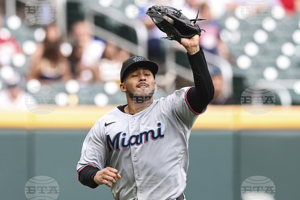 Marlins Braves Baseball