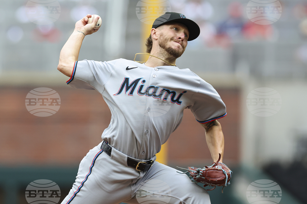 Marlins Braves Baseball