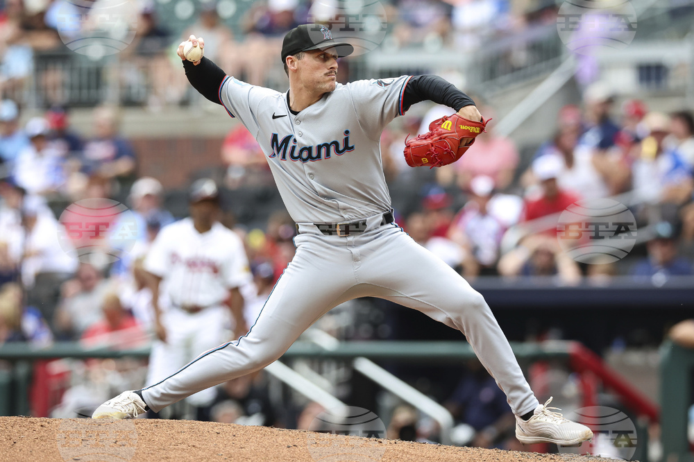 Marlins Braves Baseball