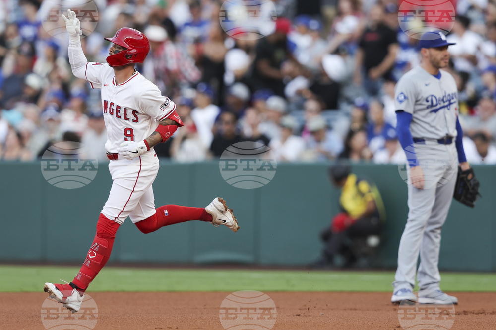 Dodgers Angels Baseball