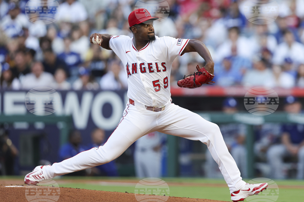 Dodgers Angels Baseball