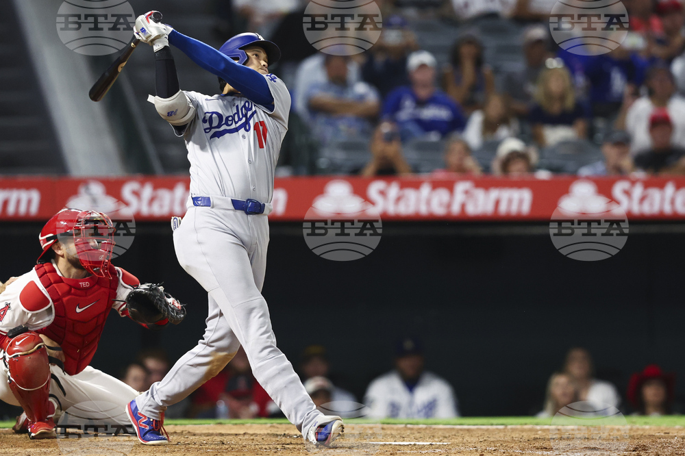 Dodgers Angels Baseball