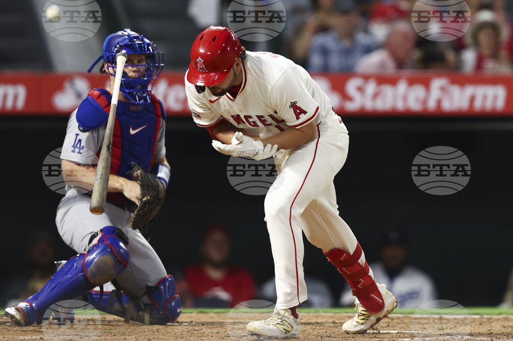 APTOPIX Dodgers Angels Baseball
