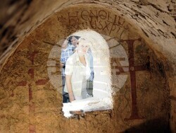 София (27 август 2014) Президентът Росен Плевнелиев и кметът на София Йорданка Фандъкова участваха в откриването на комплекса при гробницата на Хонорий до базиликата "Света София" в столицата. Пресфото-БТА, снимка: Владимир Шоков