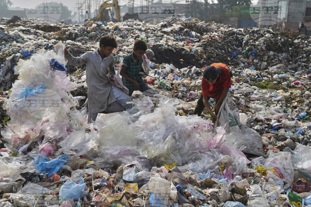 APTOPIX Pakistan Plastic Pollution Treaty