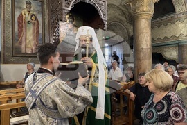 Ихтиман - храм „Успение Богородично“ - патриарх Даниил - вечерня
