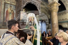 Ихтиман - храм „Успение Богородично“ - патриарх Даниил - вечерня