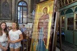 Ихтиман - храм „Успение Богородично“ - патриарх Даниил - вечерня