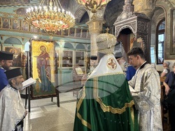 Ихтиман - храм „Успение Богородично“ - патриарх Даниил - вечерня