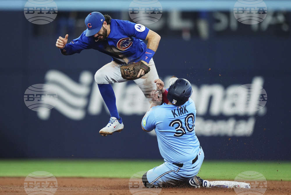 APTOPIX Cubs Blue Jays Baseball