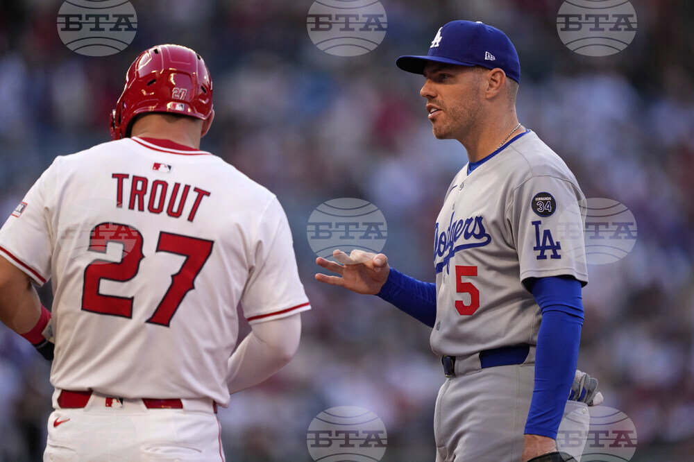 Dodgers Angels Baseball