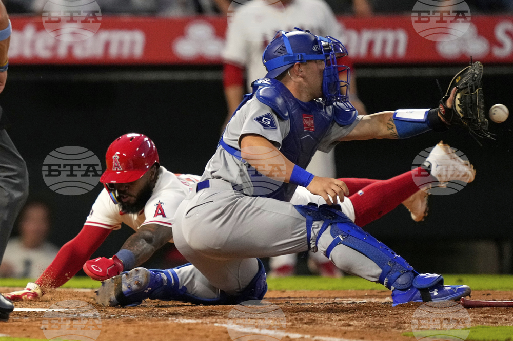 Dodgers Angels Baseball