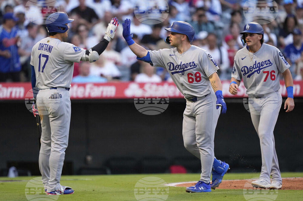 Dodgers Angels Baseball