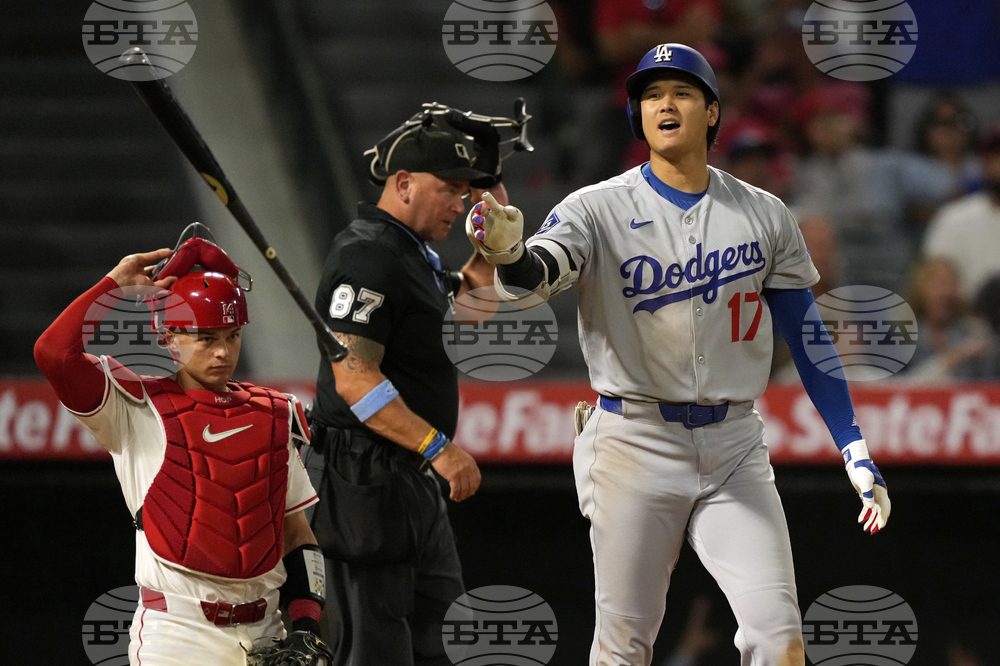 Dodgers Angels Baseball