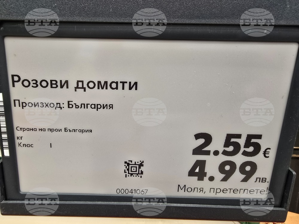 Видин - търговски обекти - двойно етикетиране - лев/евро