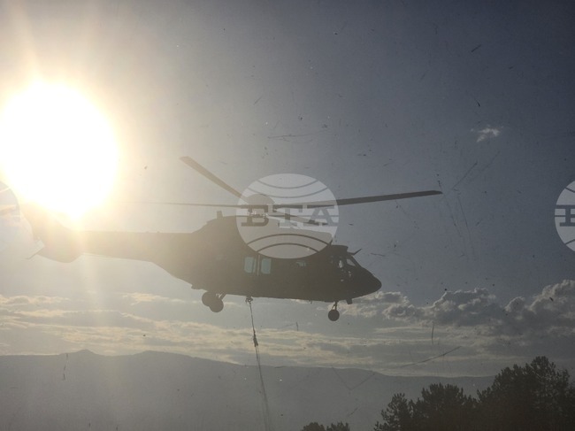 Два хеликоптера са на терен и подпомагат усилията на огнеборците за овладяването на пожара в Пирин