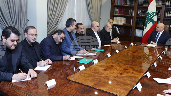 ННА: Ливанският президент заяви, че страната му се стреми към сътрудничество с Иран в рамките на суверенитета и взаимното уважение 